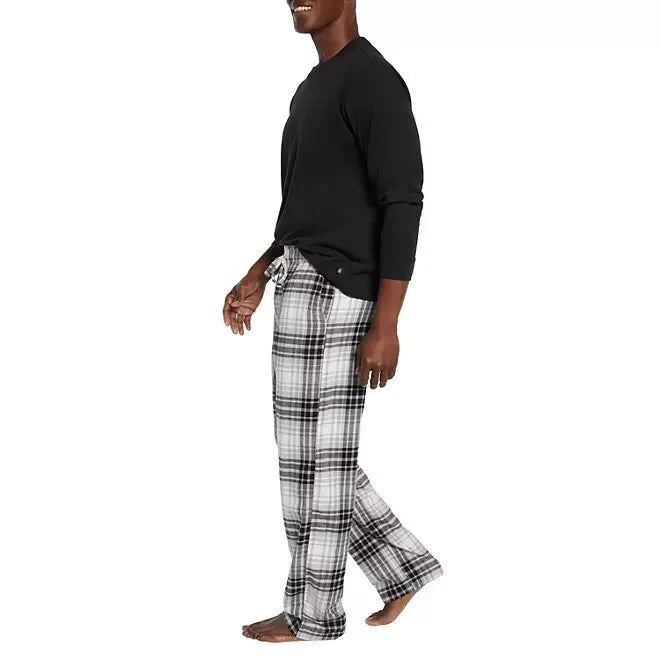 Gap Men's Flannel Pajama Set Size XS True Black Plaid
