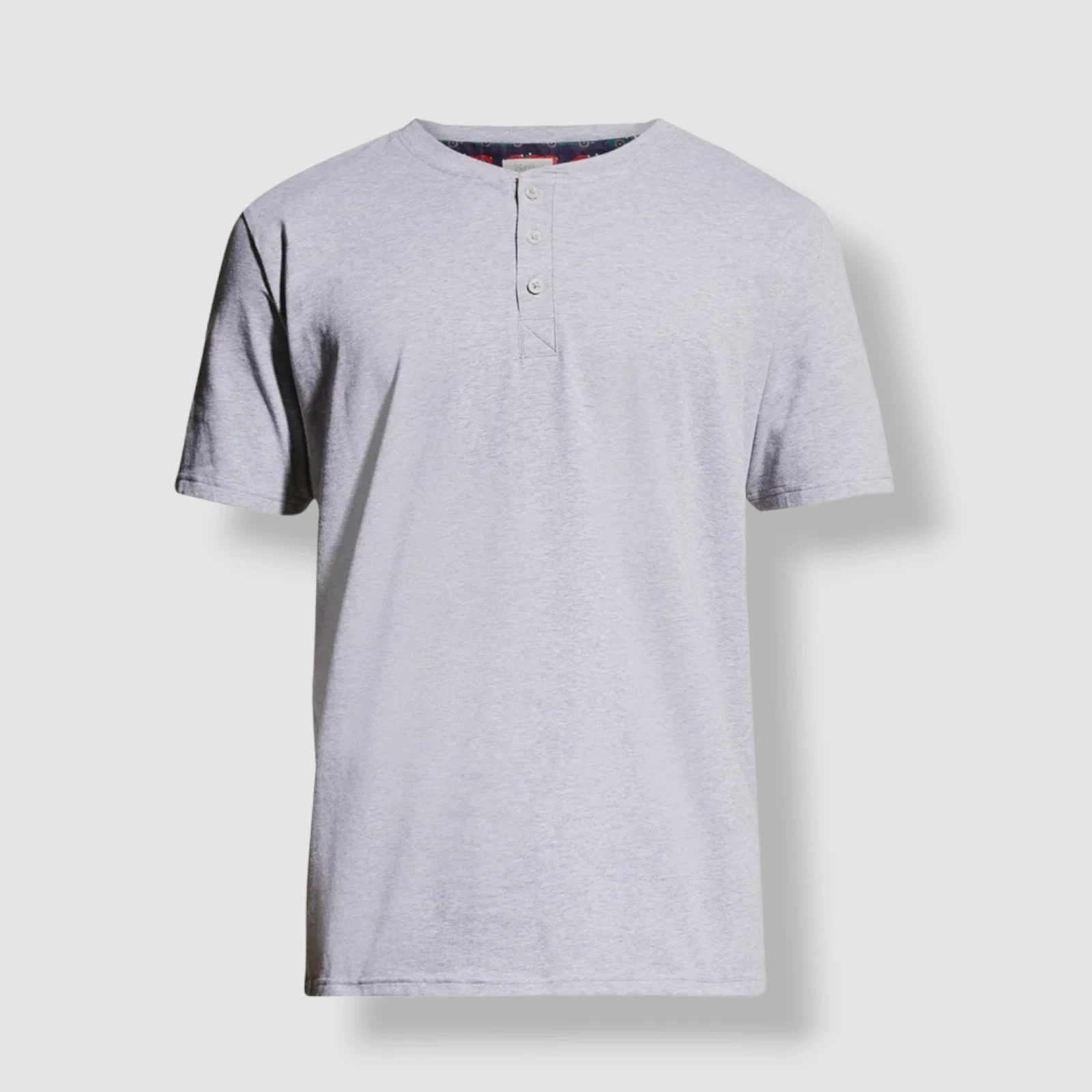 $98 Bedhead Men's Gray Henley Cotton Stretch Relaxed Sleepwear Pajama Set Size L