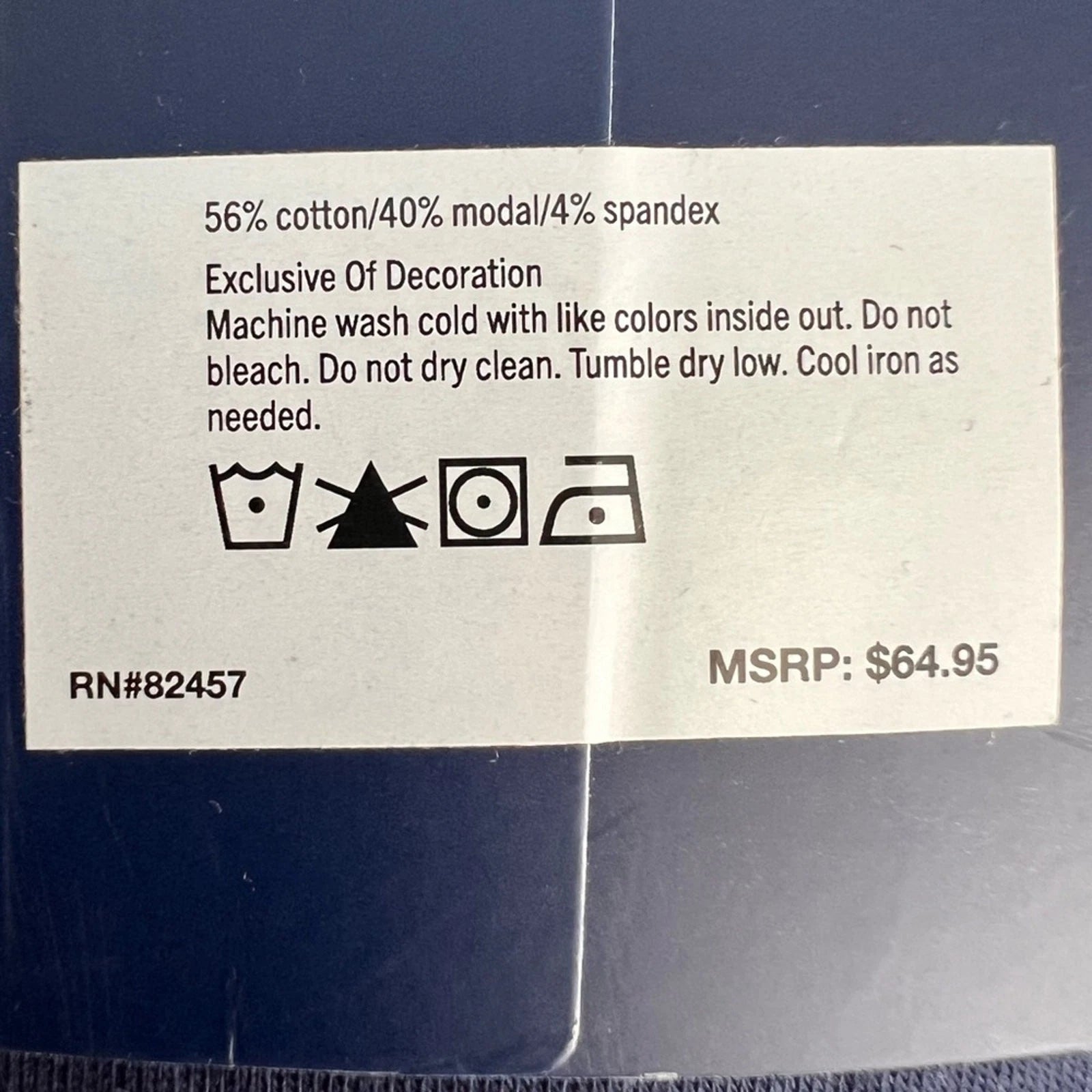 GAP Men's 2-Pc. Heathered Henley Shirt & Shorts Pajama Set Dark Blue Size XL