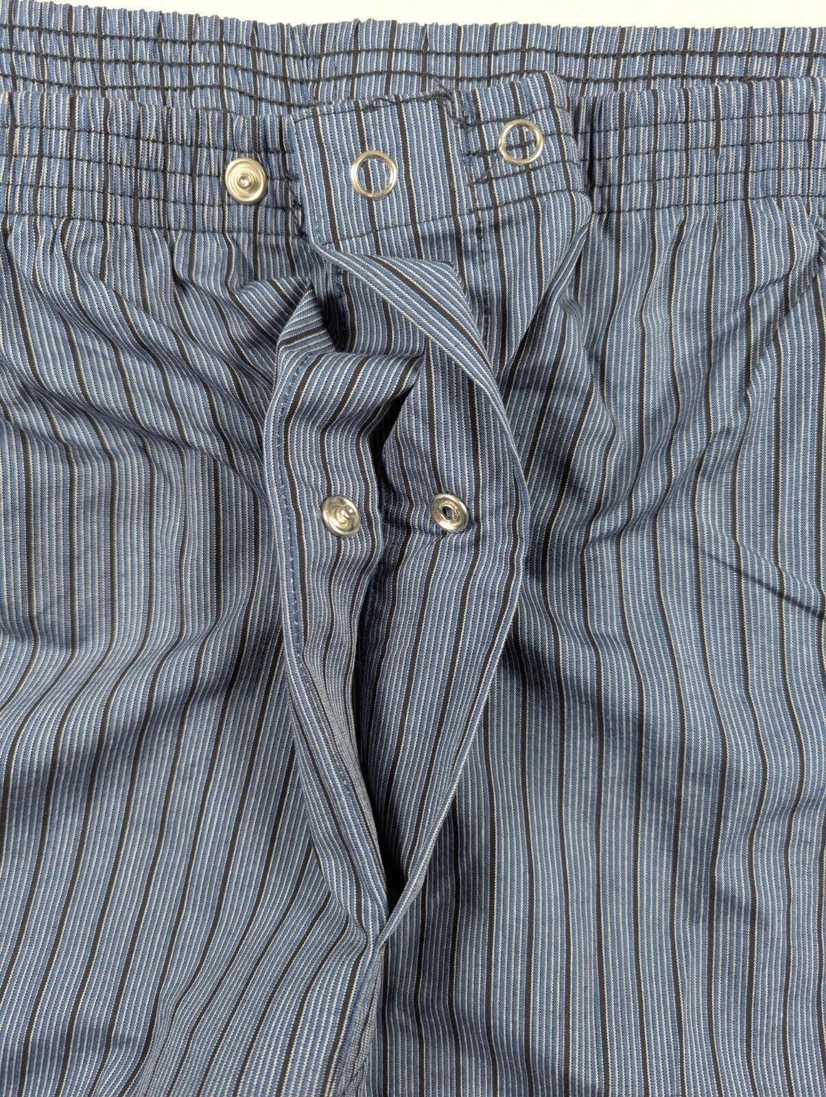 Harbor Bay - Men's - Blue Black Stripe Pajama Set - Size: 1xlt