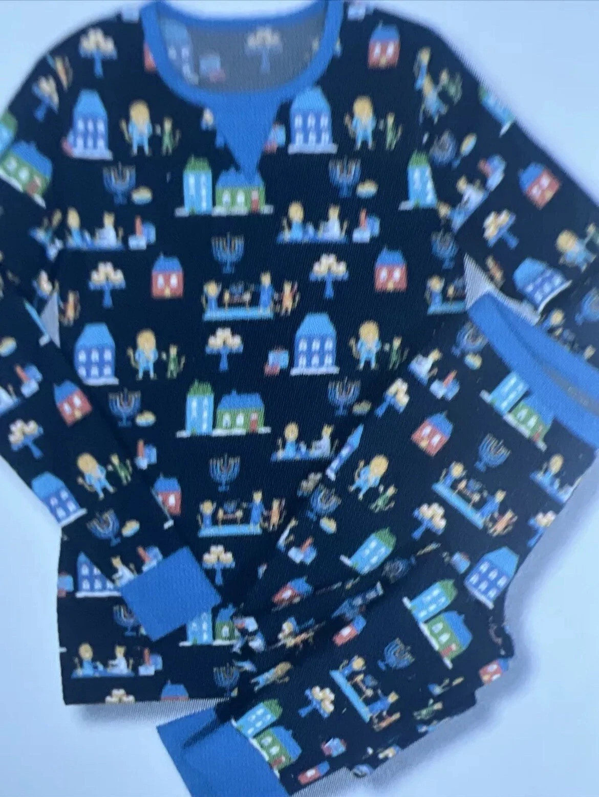 Wondershop Men's Hanukkah Lions Pajama 2-Piece Set Cotton Size 5XL