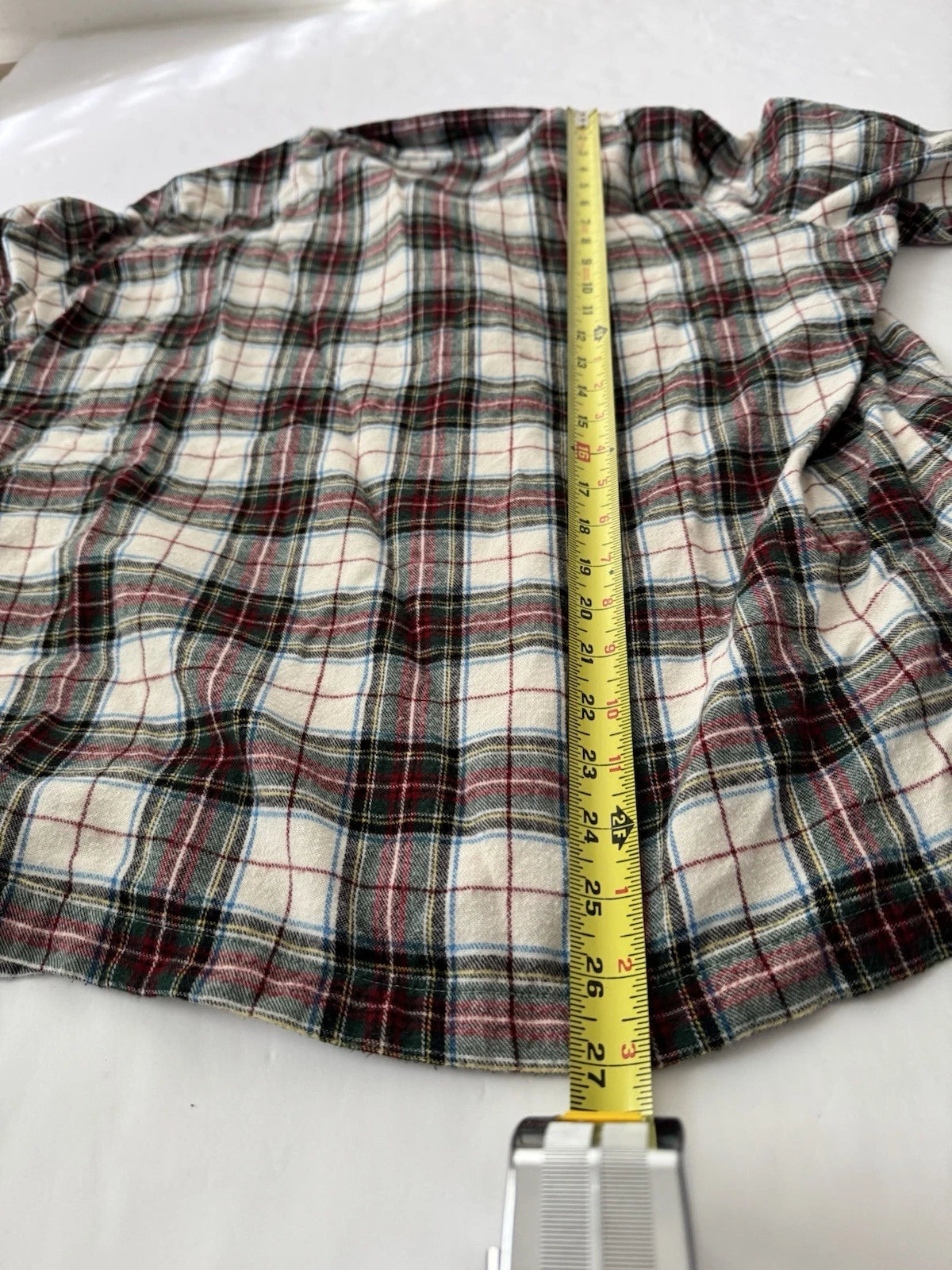 LLBean Flannel Pajamas Mens XL Plaid 2 Pc Pj Drawstring Pant Long Sleeve Shirt