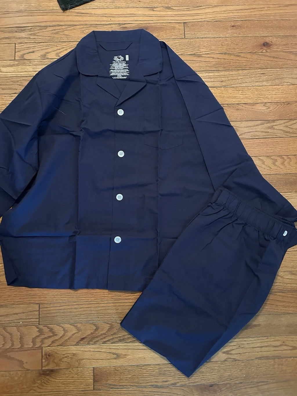 Fruit of the Loom Pajama Set Men's Size XL Blue, L.Blue, Check, and Stripe New
