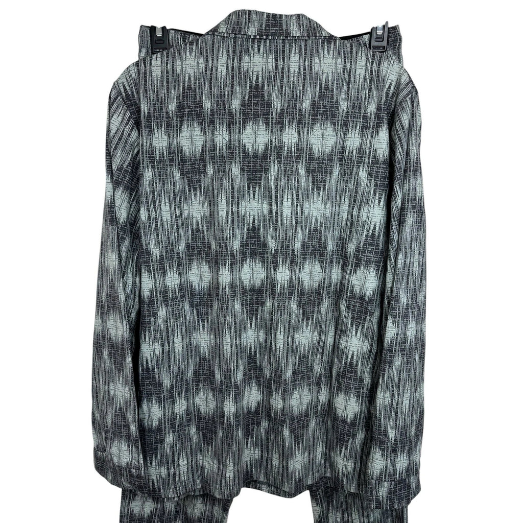 FRYE Gray & White Pattern Notched Premium Pajama SET Men's XL Soft NWT