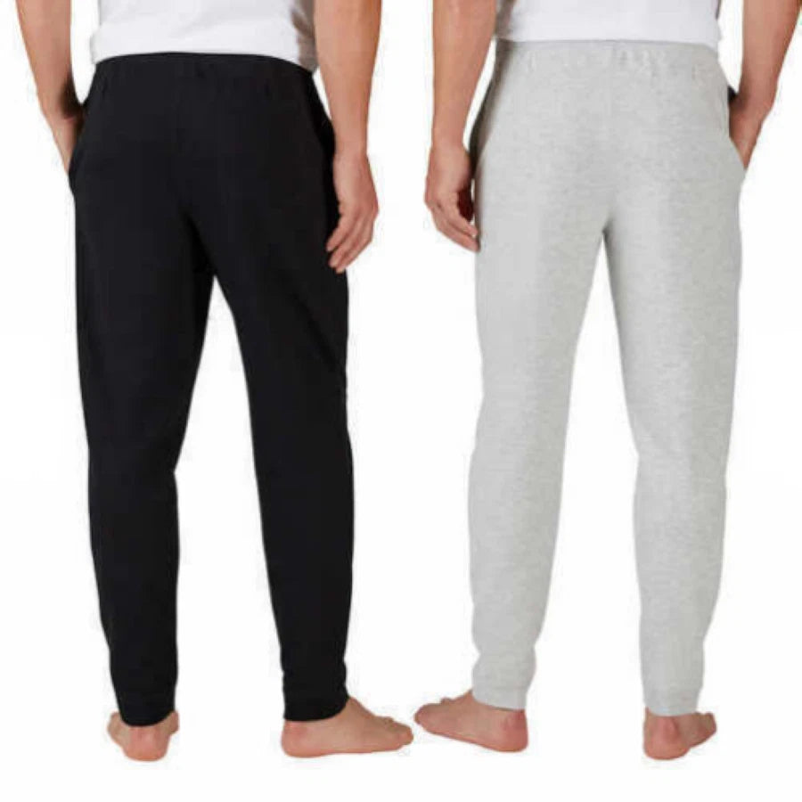 EDDIE BAUER MEN'S 2 PK LOUNGE SLEEPWEAR  PANTS, BLACK/GRAY, 2XL