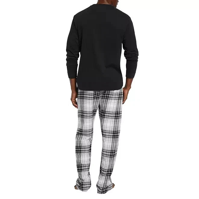 Gap Men's Flannel Pajama Set Size XS True Black Plaid