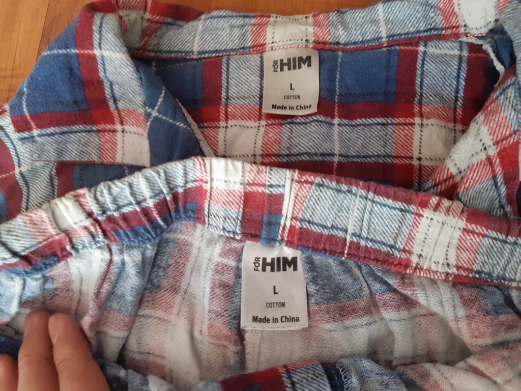 Men's Checkered Pyjamas (Woolworths Exclusive - Size L)