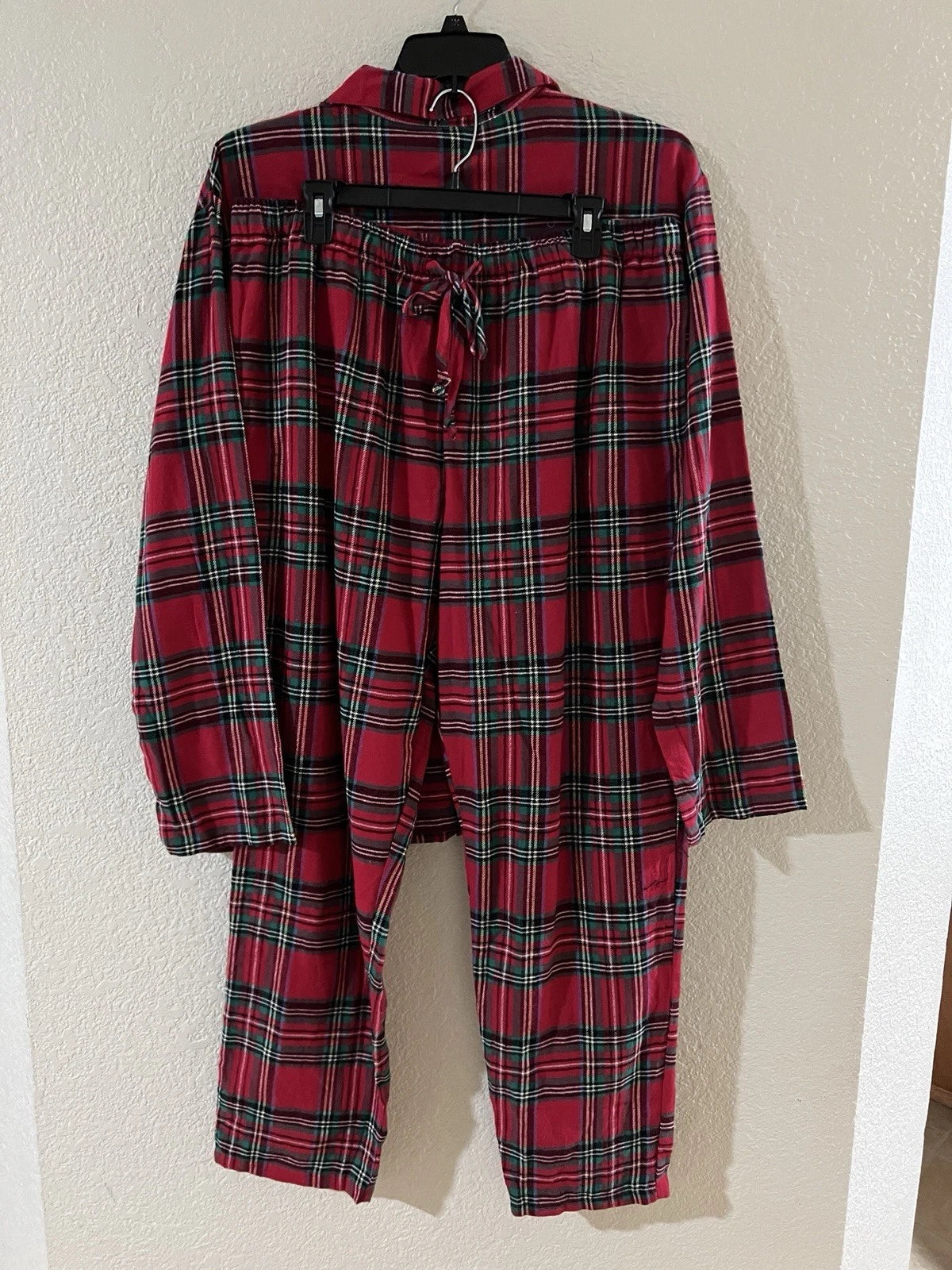 Family Pajama Men’s Brinkley Cotton Plaid Pajama Set Size XL