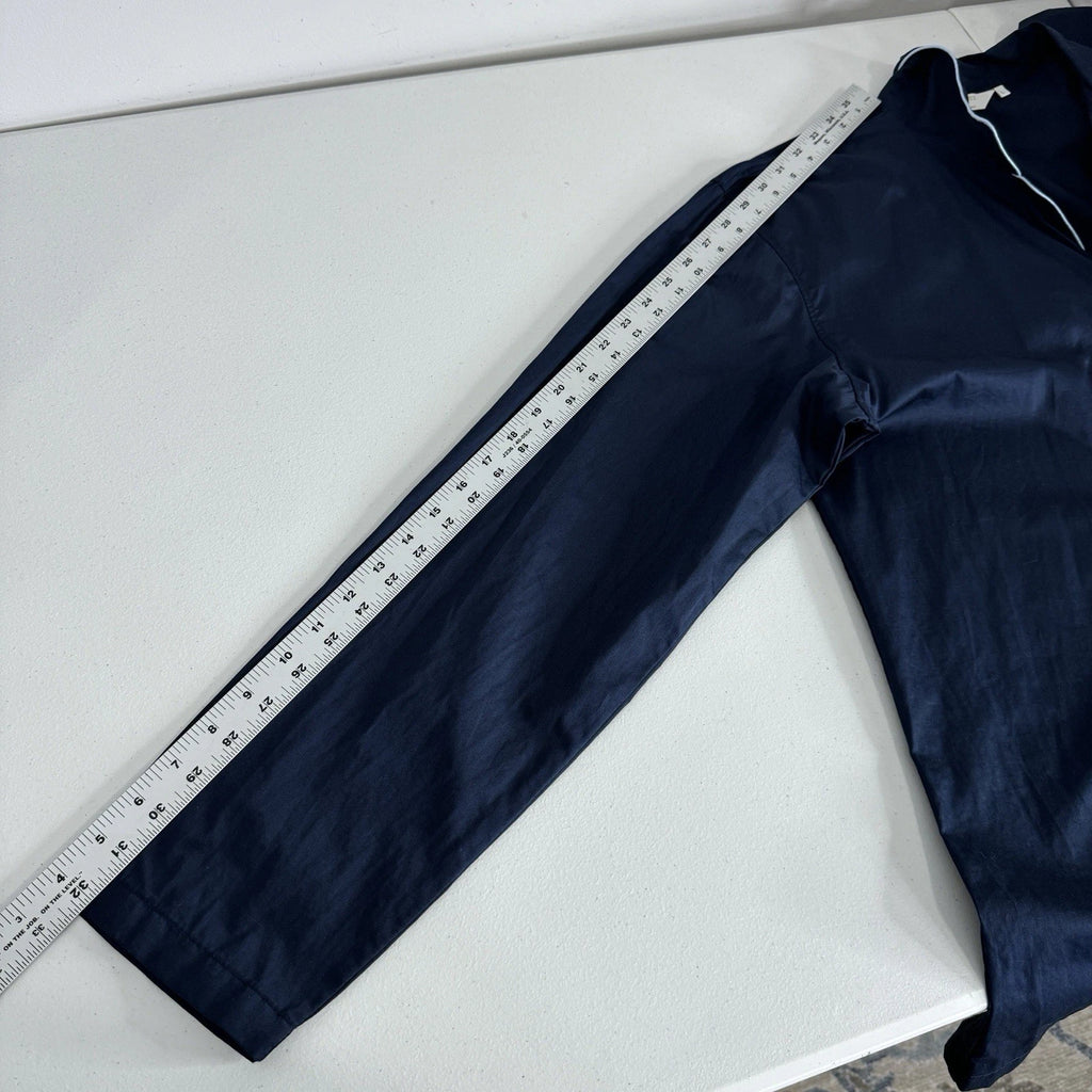 Frette Pajama Set Mens Large Blue 100% Cotton Made in Italy Sleepwear Lounge