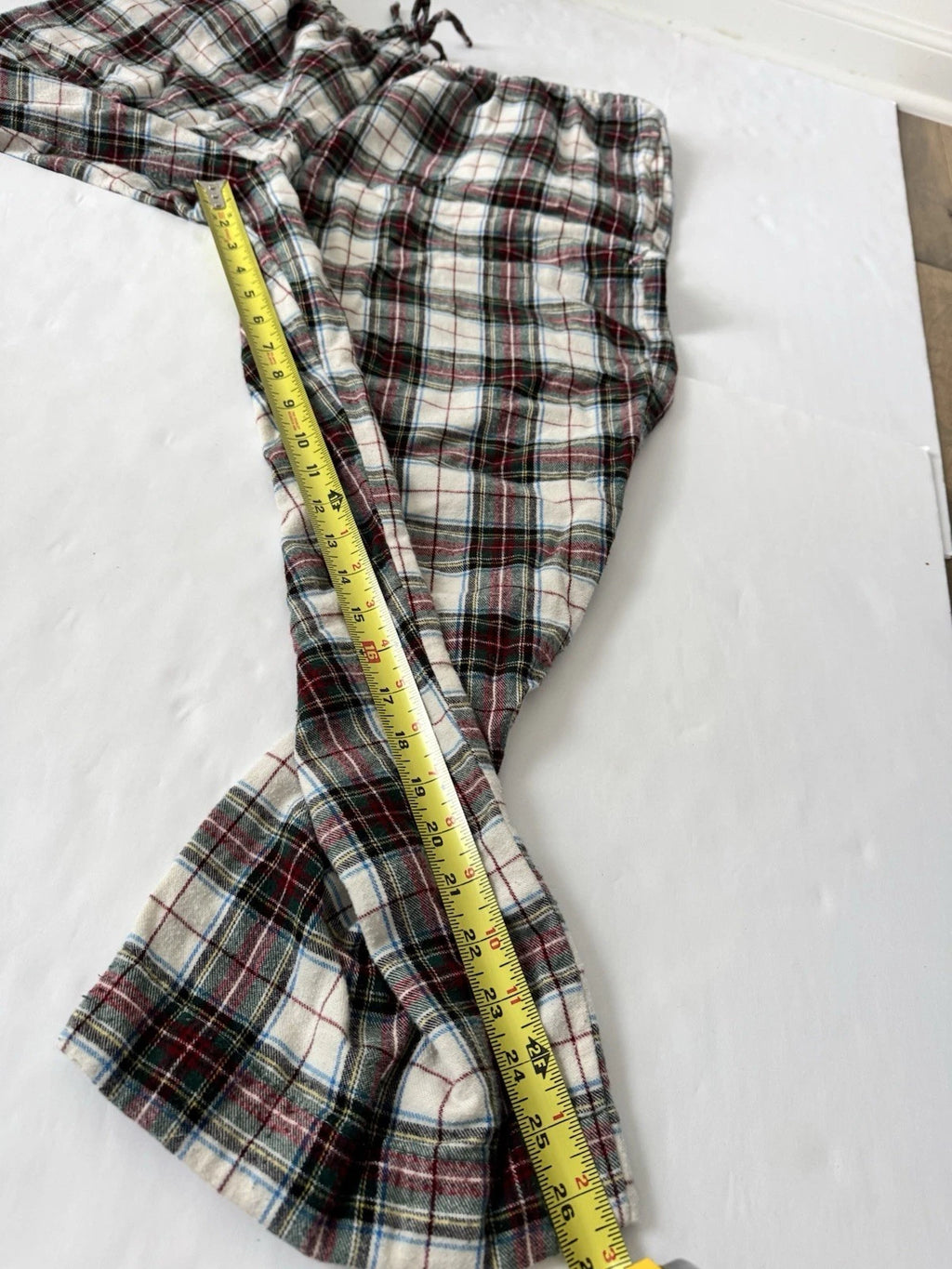 LLBean Flannel Pajamas Mens XL Plaid 2 Pc Pj Drawstring Pant Long Sleeve Shirt