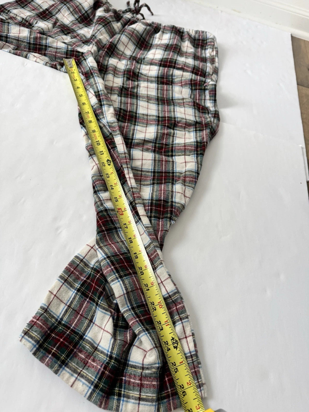 LLBean Flannel Pajamas Mens XL Plaid 2 Pc Pj Drawstring Pant Long Sleeve Shirt