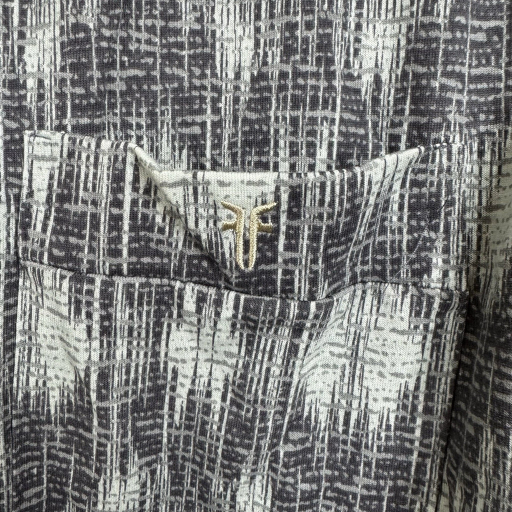 FRYE Gray & White Pattern Notched Premium Pajama SET Men's XL Soft NWT