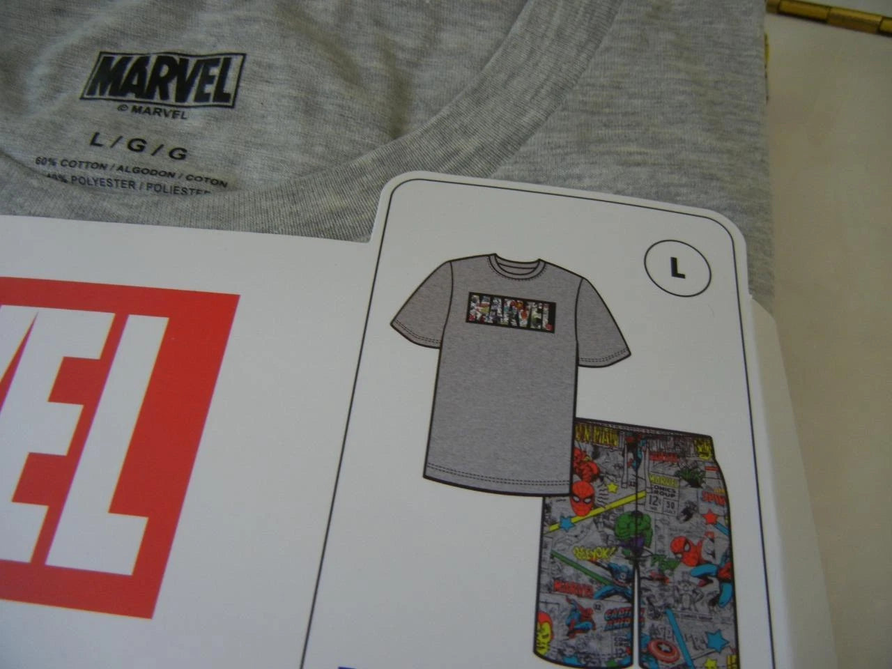 MARVEL SUPER HEROES CHARACTERS NIP MEN 2 PIECE LOUNGE SLEEPWEAR PAJAMA SHORT SET