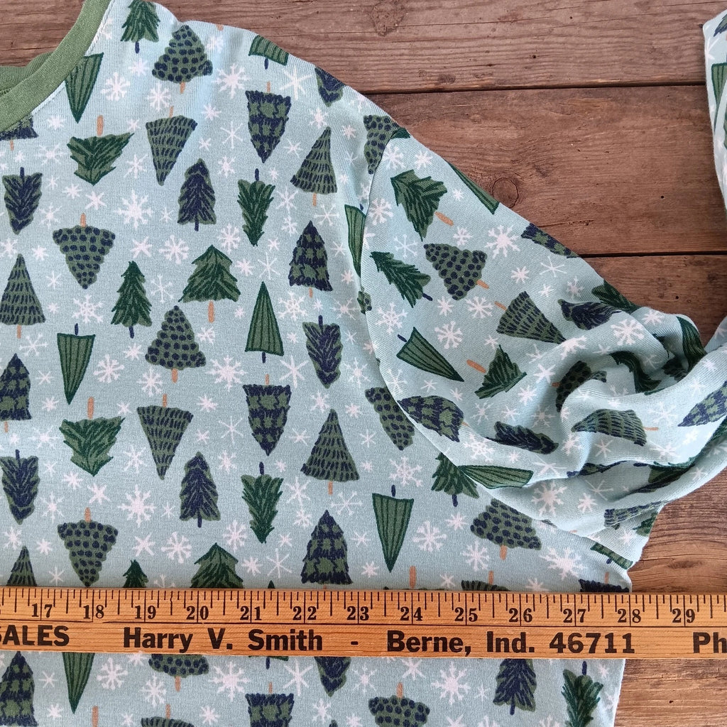 Lauren Conrad Mens Pajama Set Pine Trees 2 Pc Knit Sleepwear 2XLT Top Pants