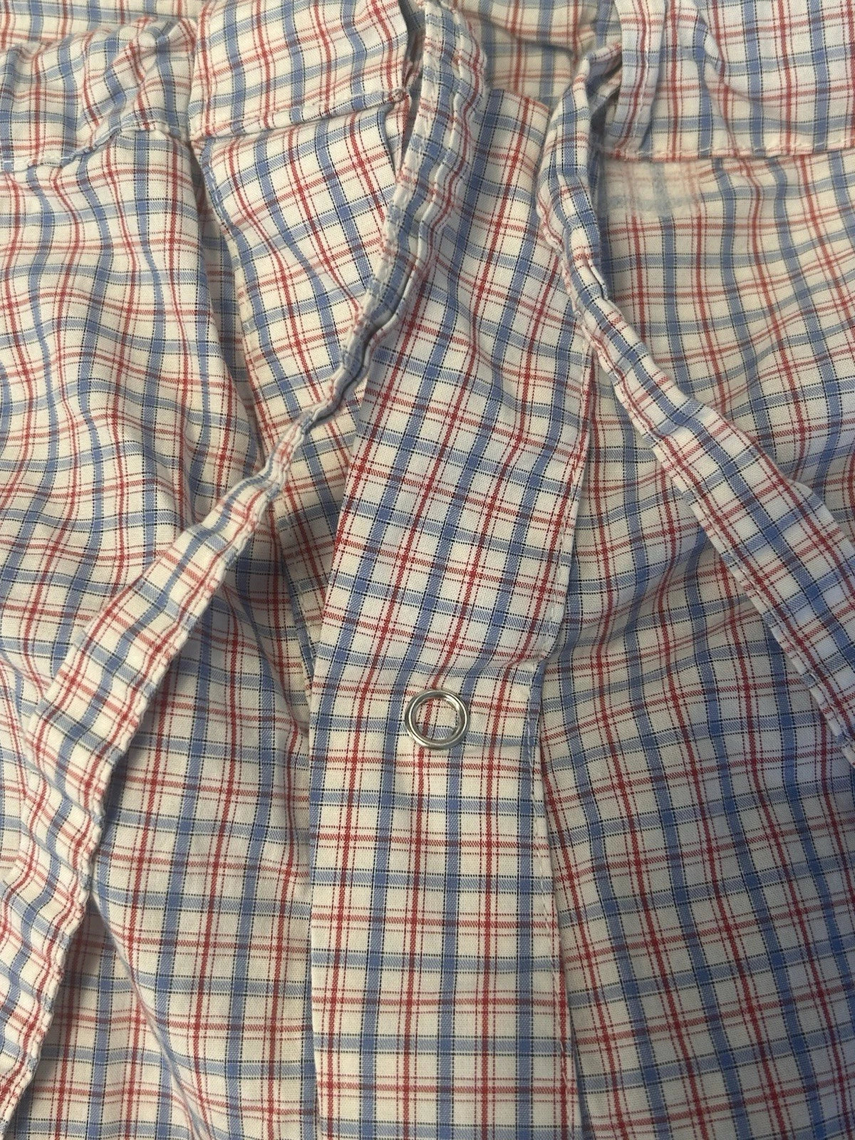 Brooks Brothers Plaid Blue White Red Plaid Pajamas Set Men's Size XL Cotton