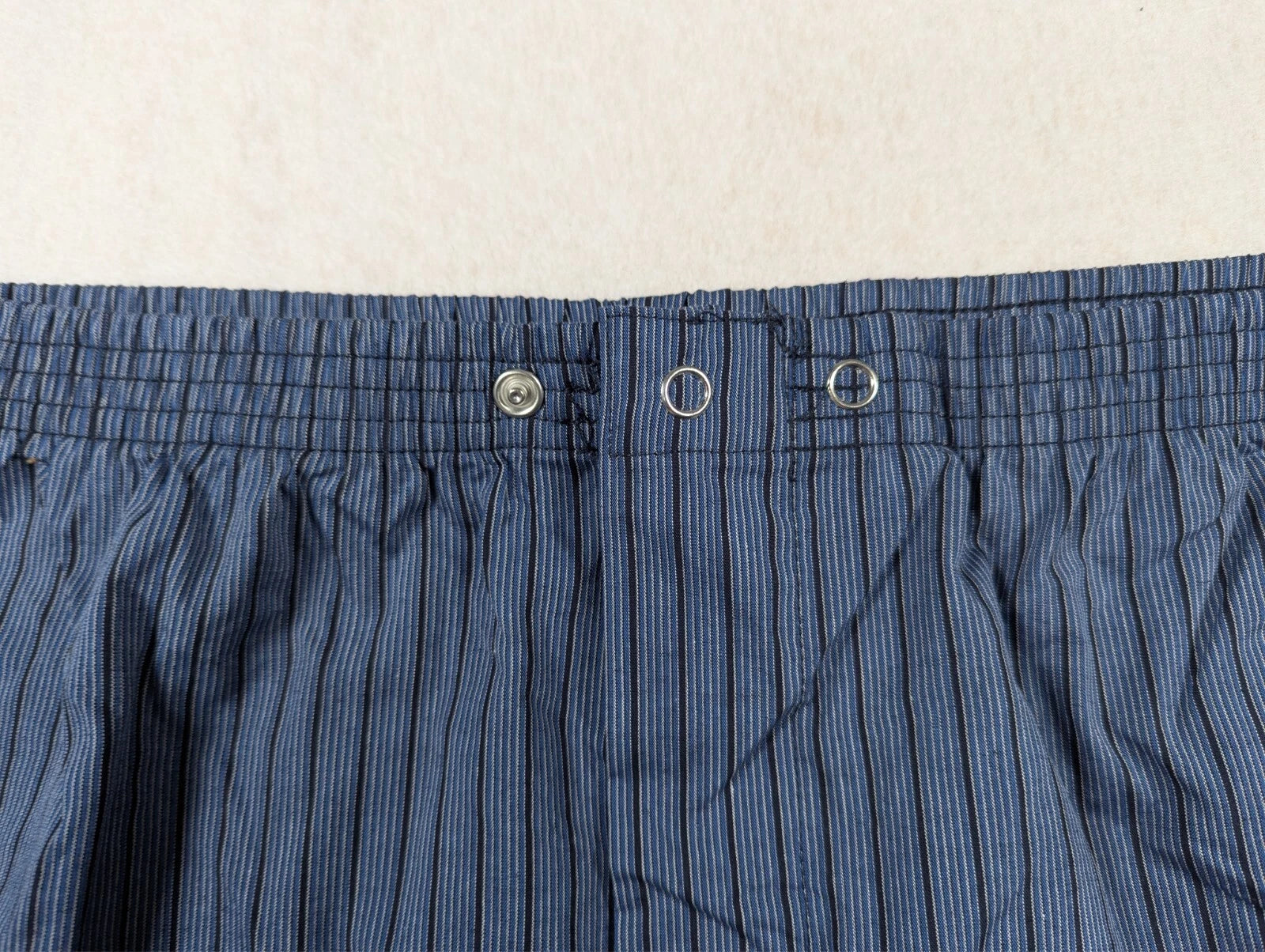 Harbor Bay - Men's - Blue Black Stripe Pajama Set - Size: 1xlt