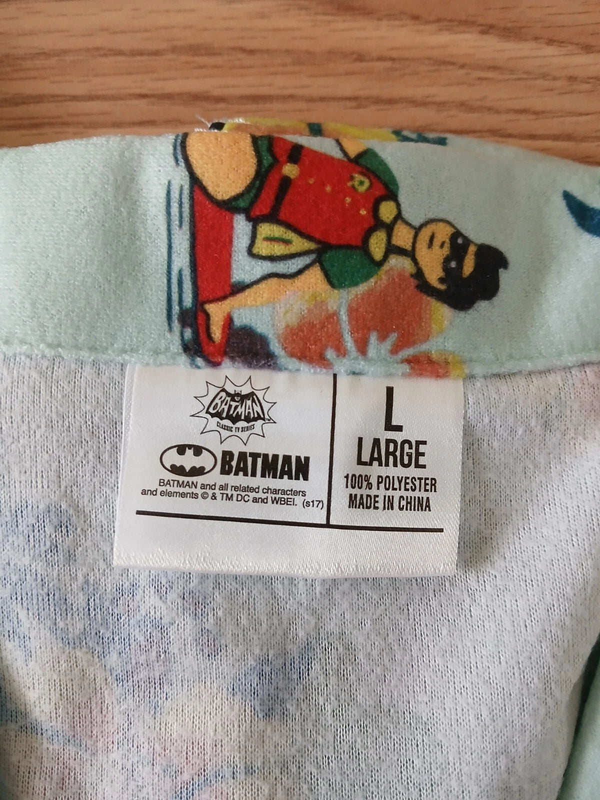 Batman with Hawaiian Print Men's Pajama Set, Size L, New with Tags