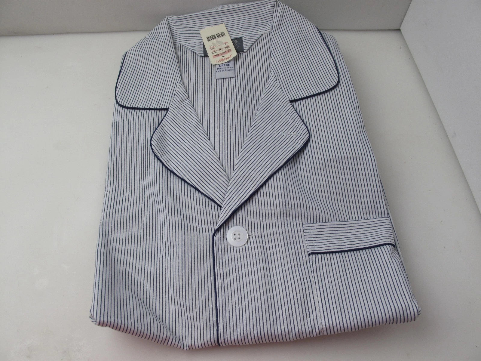Lord & Taylor Men's Pajamas Size L NEW Long Sleeve and Leg Cotton Poly
