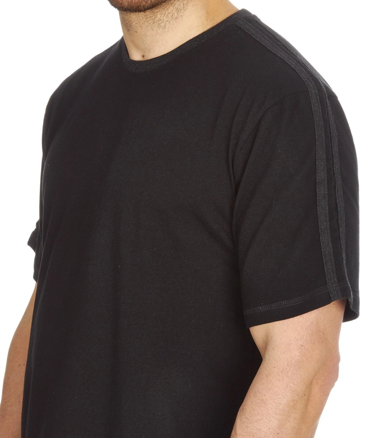 Cargo Bay Mens Short Sleeve Lounge Set with Contrast Stripe