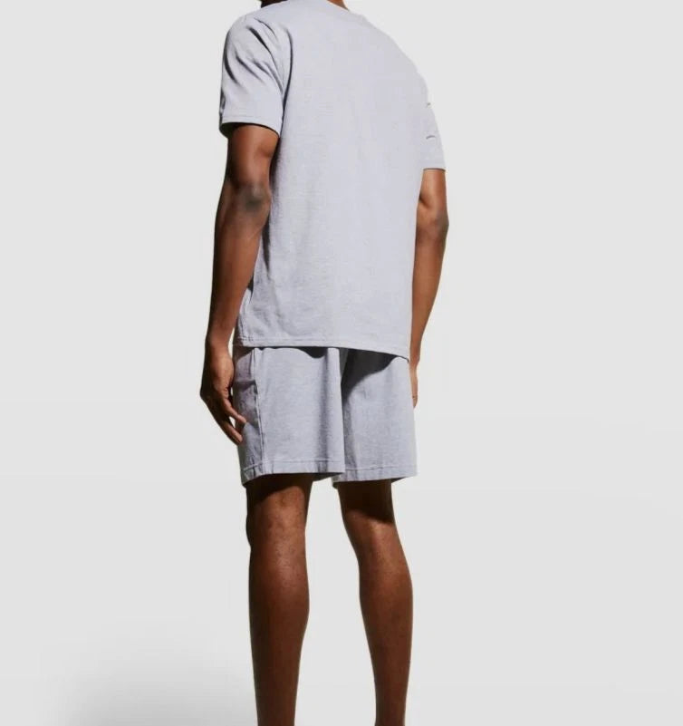 $98 Bedhead Men's Gray Henley Cotton Stretch Relaxed Sleepwear Pajama Set Size L