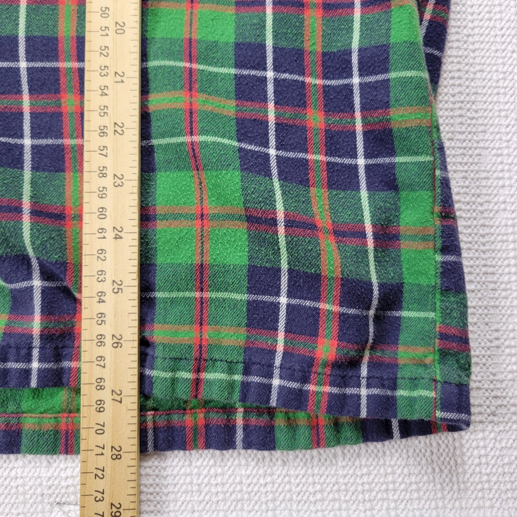 LL Bean Flannel Pajama Sleepwear Set Green Tartan Plaid Mens Size XL-Reg Cotton