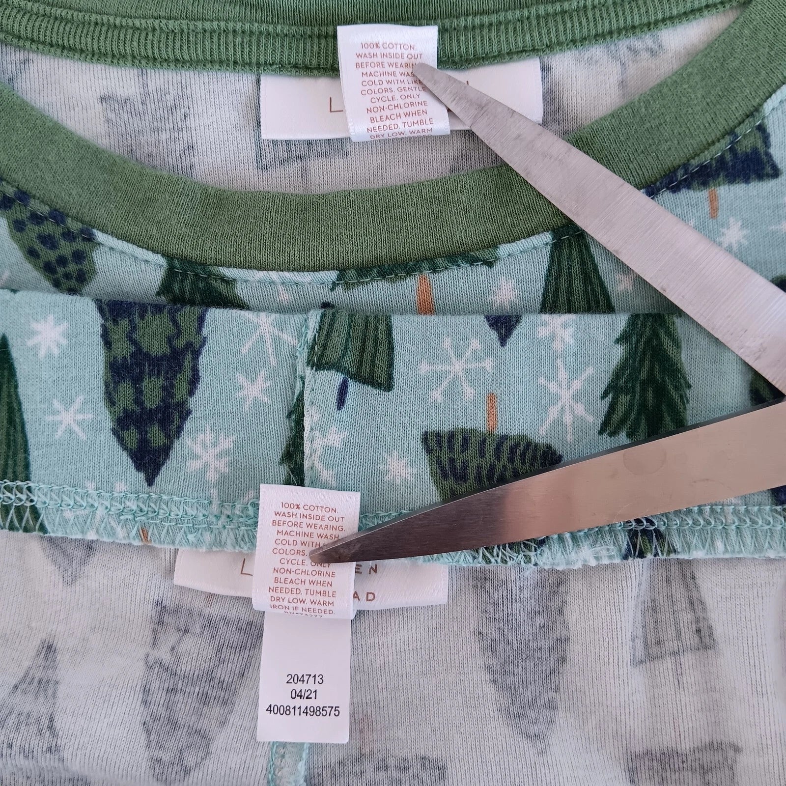 Lauren Conrad Mens Pajama Set Pine Trees 2 Pc Knit Sleepwear 2XLT Top Pants