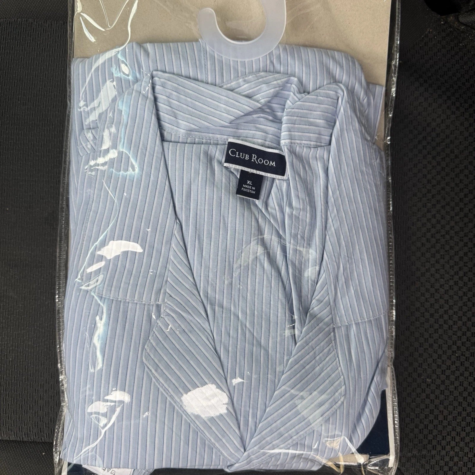 Club Room Pajama Set Mens XL 100% Cotton Blue  2 Piece