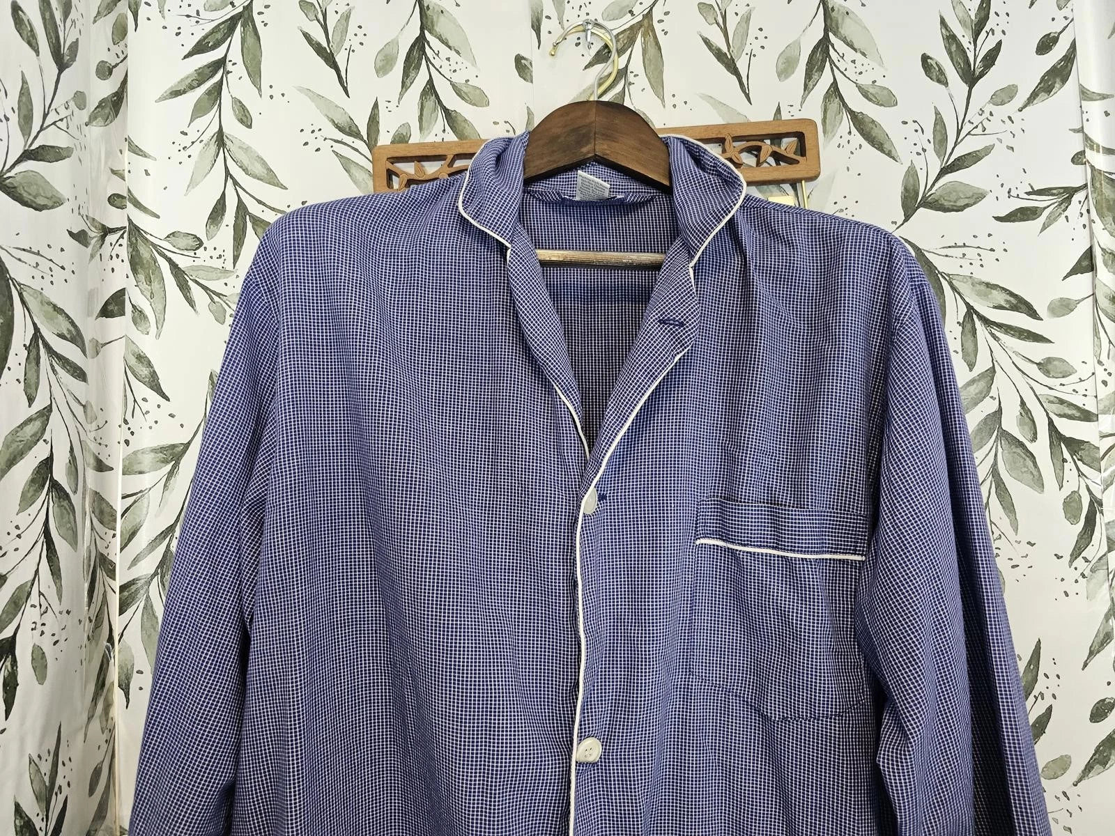 Christian Dior Pajamas Blue Mens Size L Set