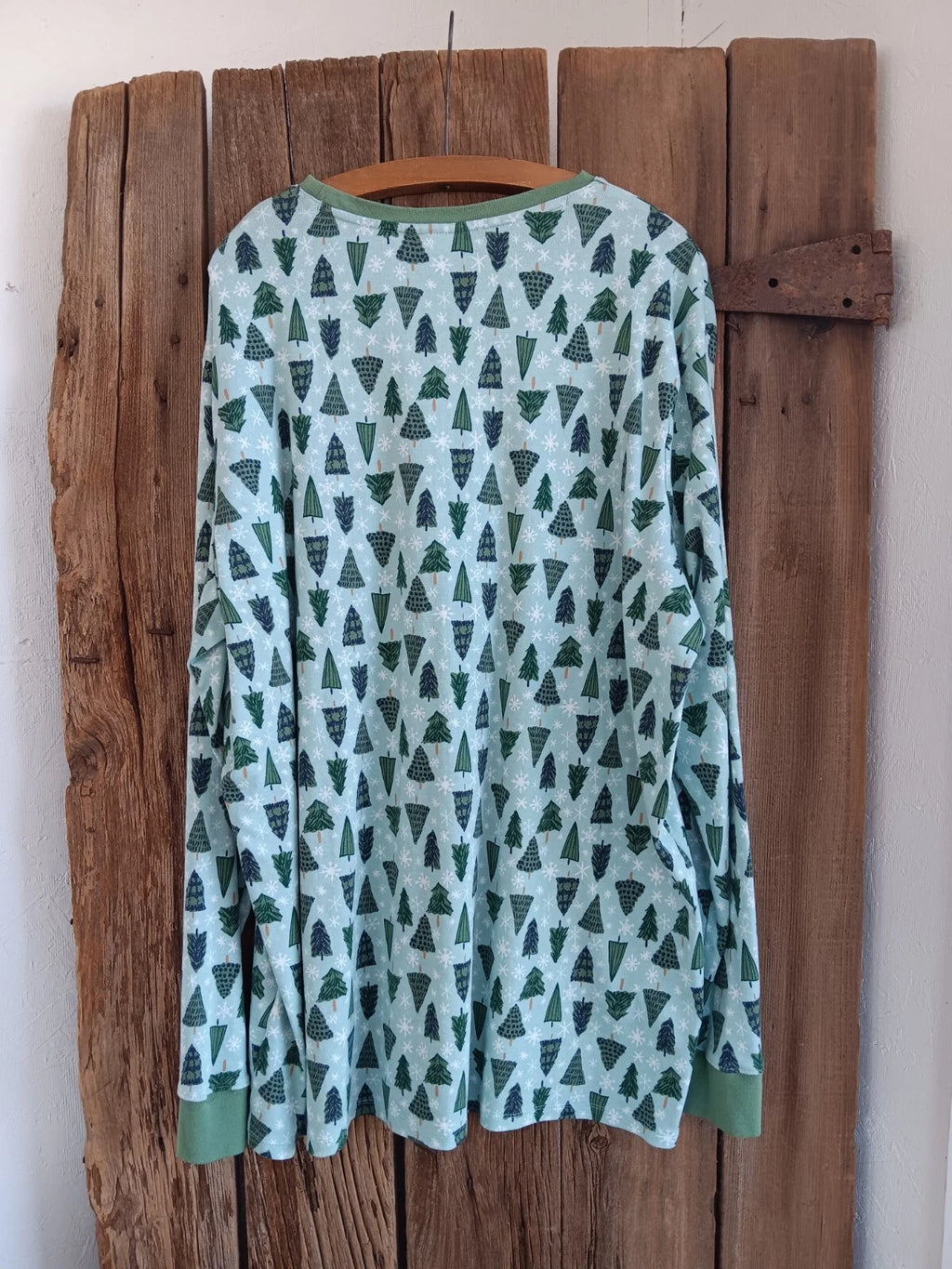 Lauren Conrad Mens Pajama Set Pine Trees 2 Pc Knit Sleepwear 2XLT Top Pants