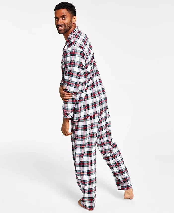 Family Pajamas Matching Men's Stewart Plaid Family Pajama Set sz SM