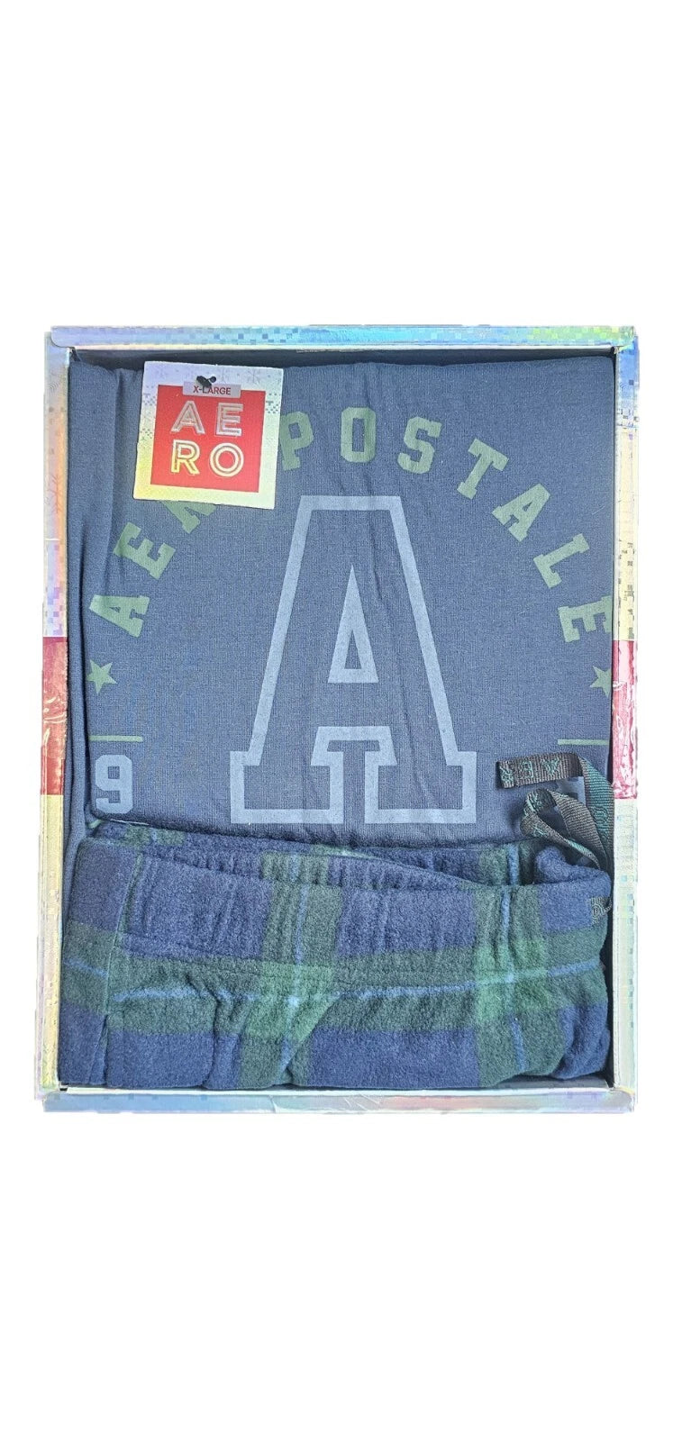 Men's Pajamas Set Aeropostale Sleepwear Loungewear Rare Gift Box 2-Piece SM - XL