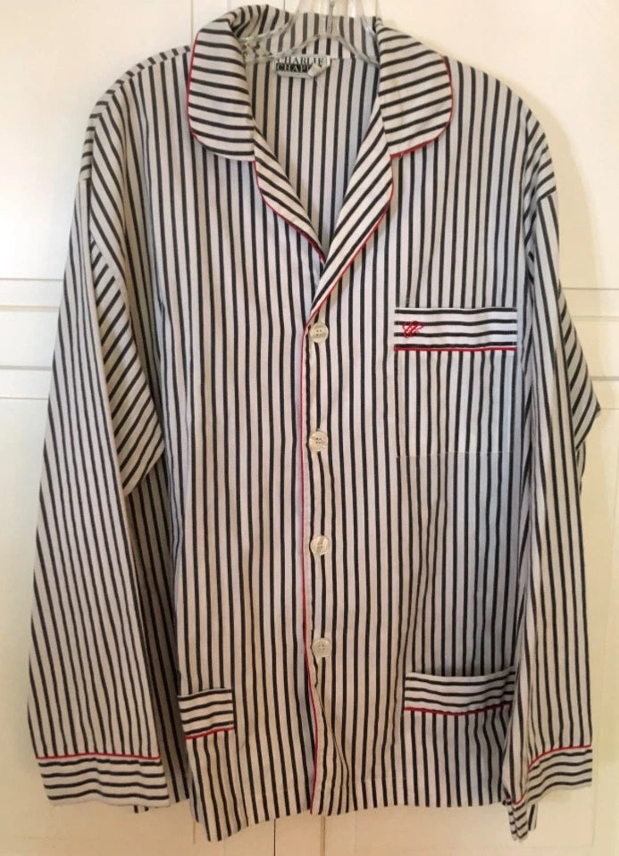 Charlie Chaplin 2-Piece Mens Pajama Set Size Large