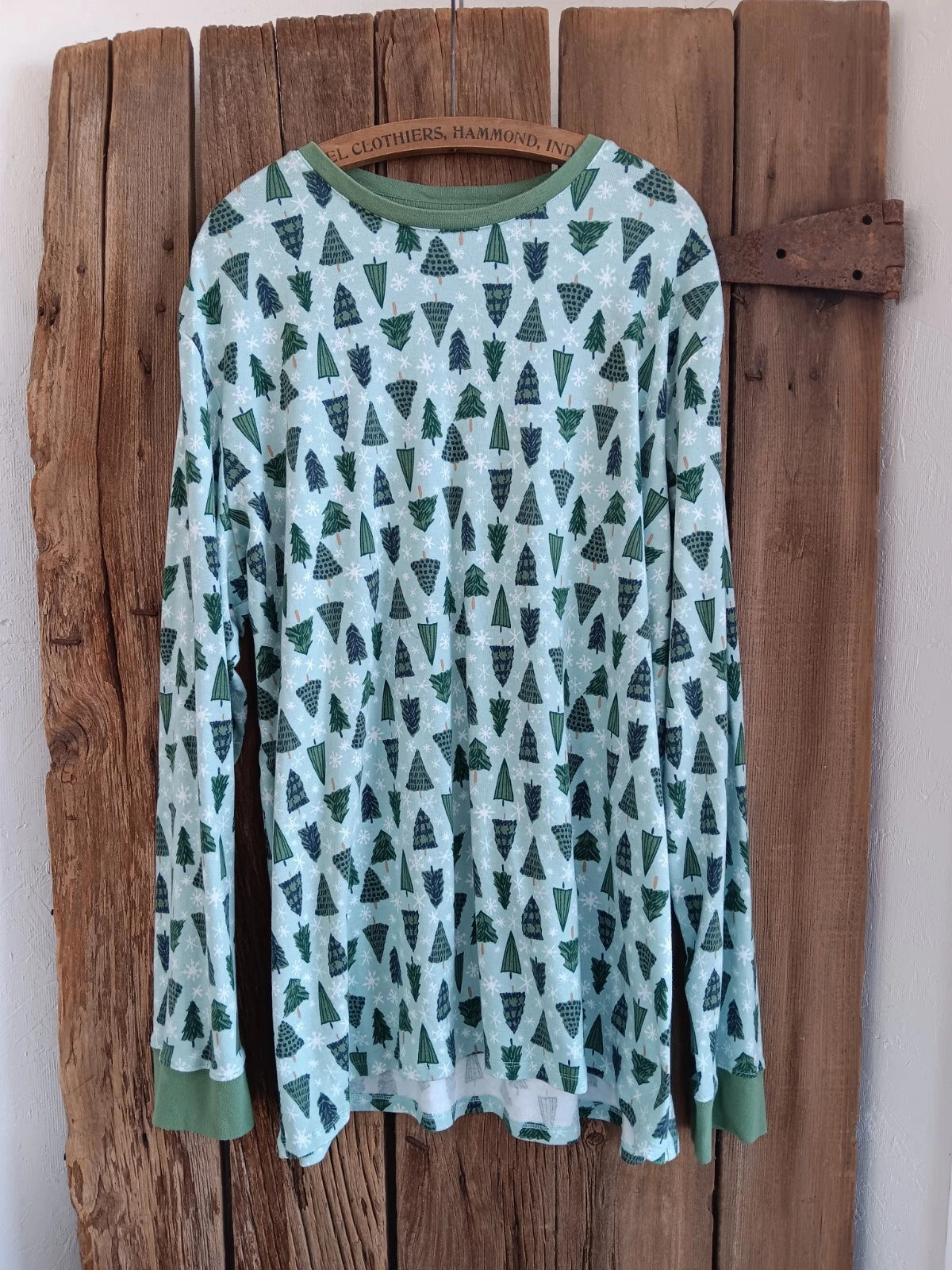 Lauren Conrad Mens Pajama Set Pine Trees 2 Pc Knit Sleepwear 2XLT Top Pants