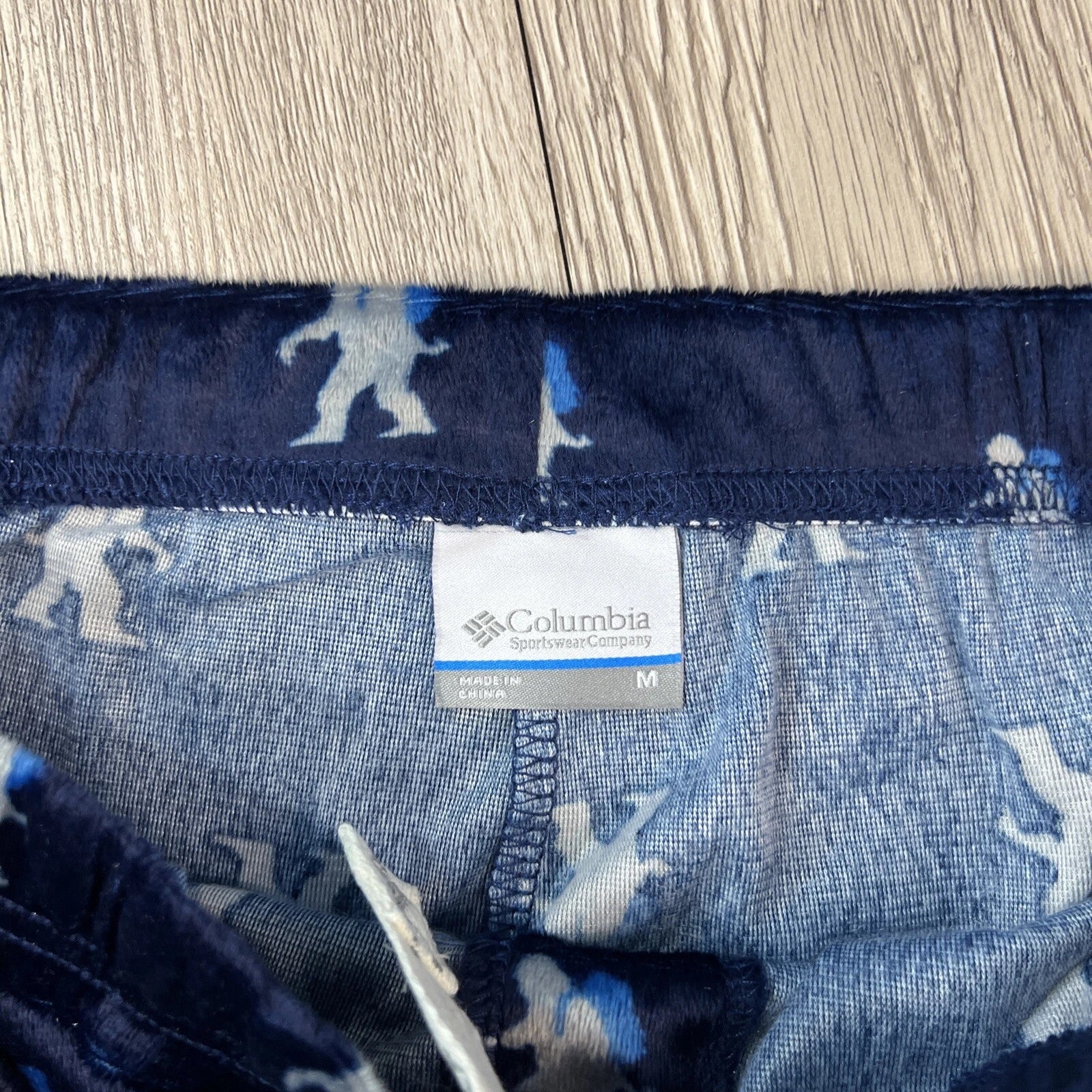 Columbia Mens Blue Pajama Set - Pants & Shirt - NWT Size Medium Papa Bear