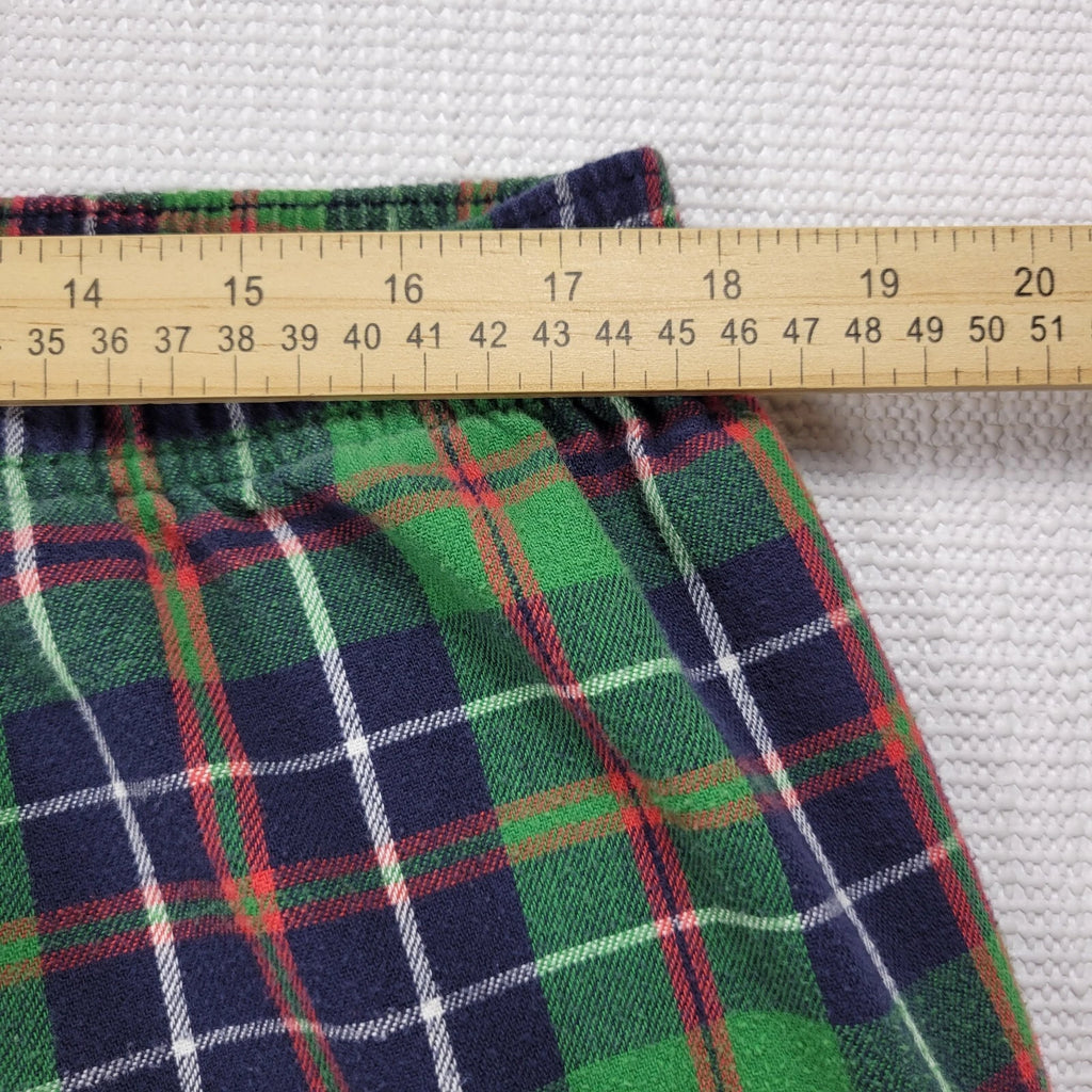 LL Bean Flannel Pajama Sleepwear Set Green Tartan Plaid Mens Size XL-Reg Cotton
