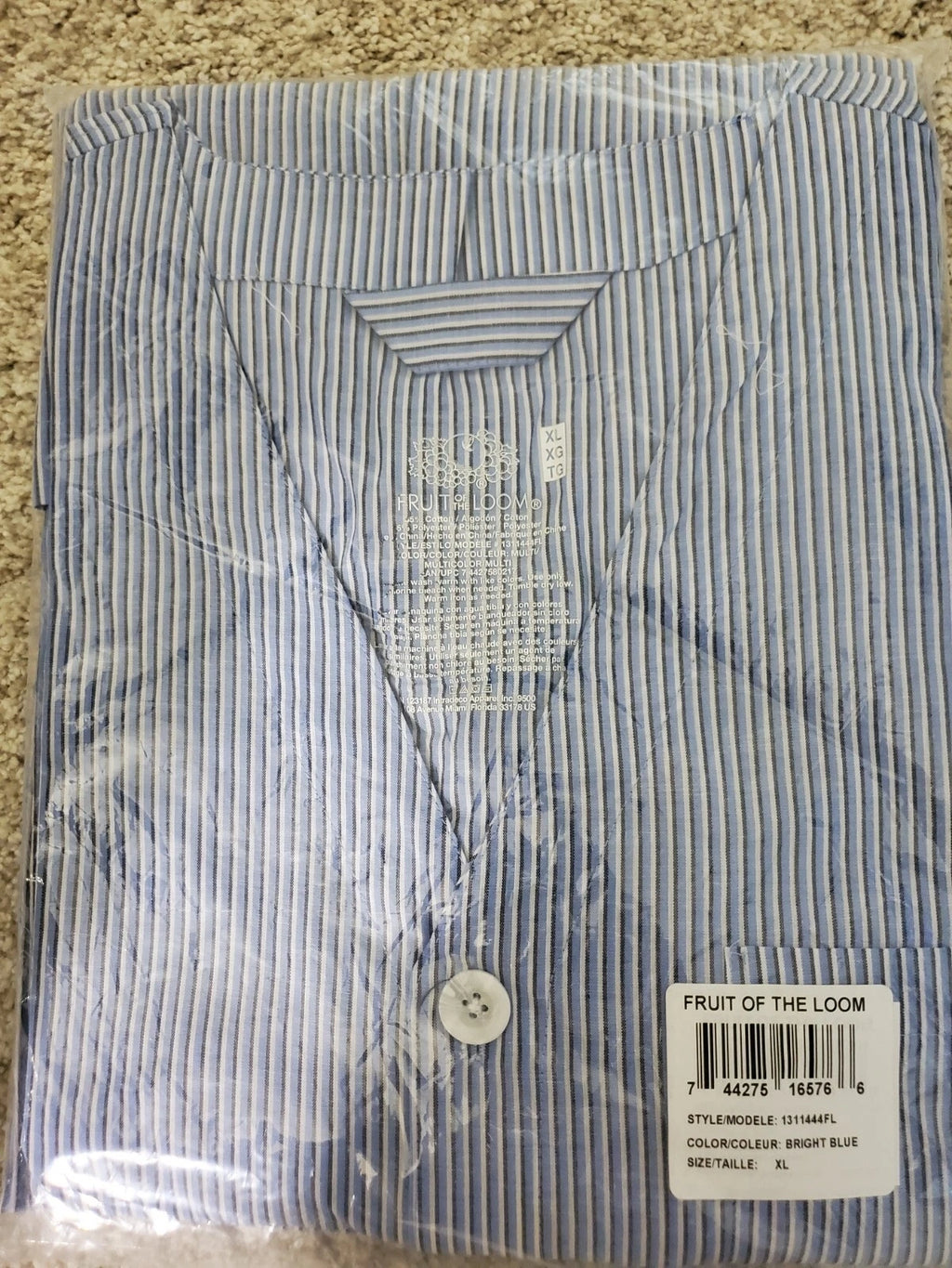 Men's 2pc woven Pajama Set