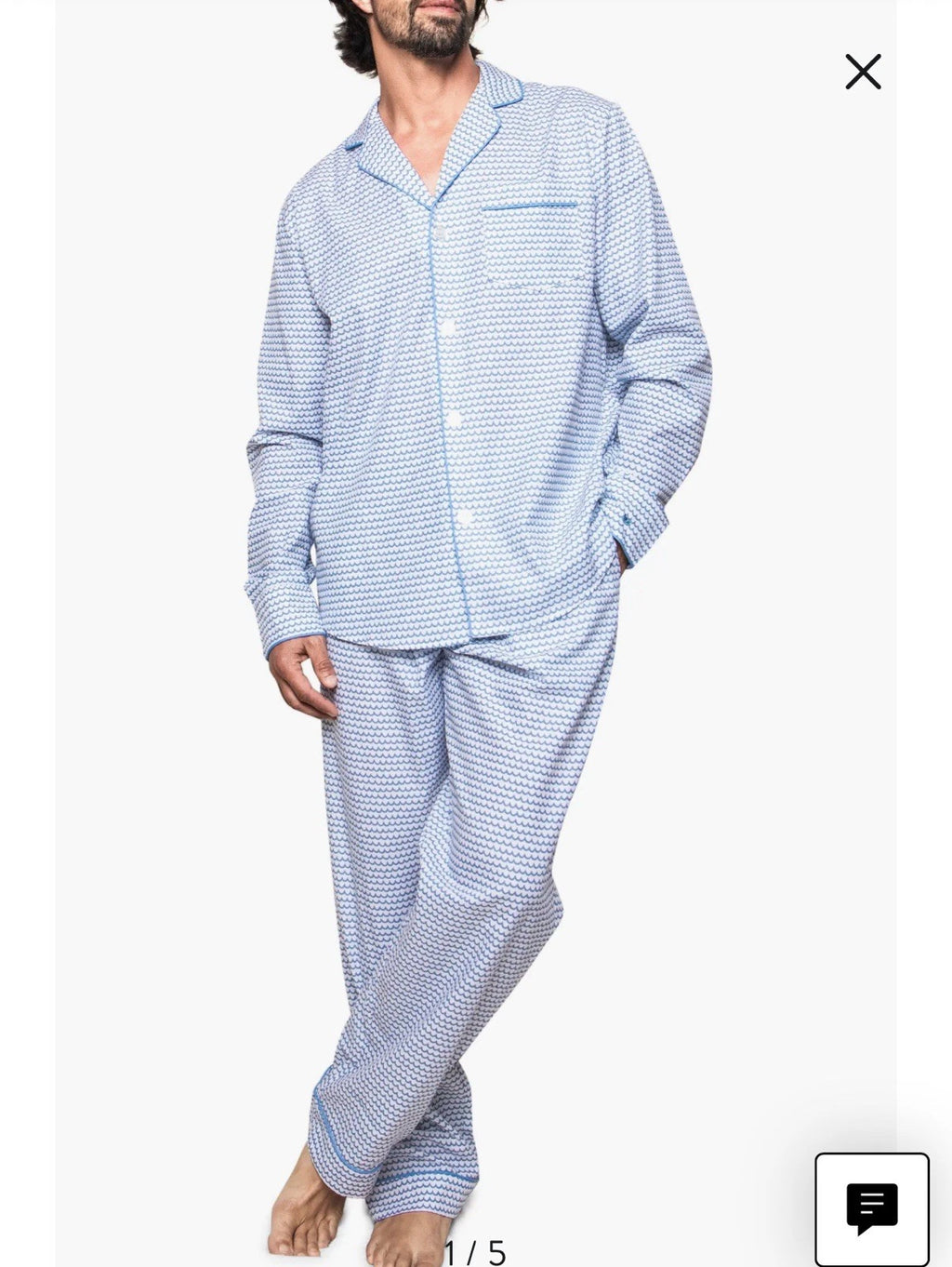 PETITE PLUME MENS LA MER PAJAMA SET SIZE XL