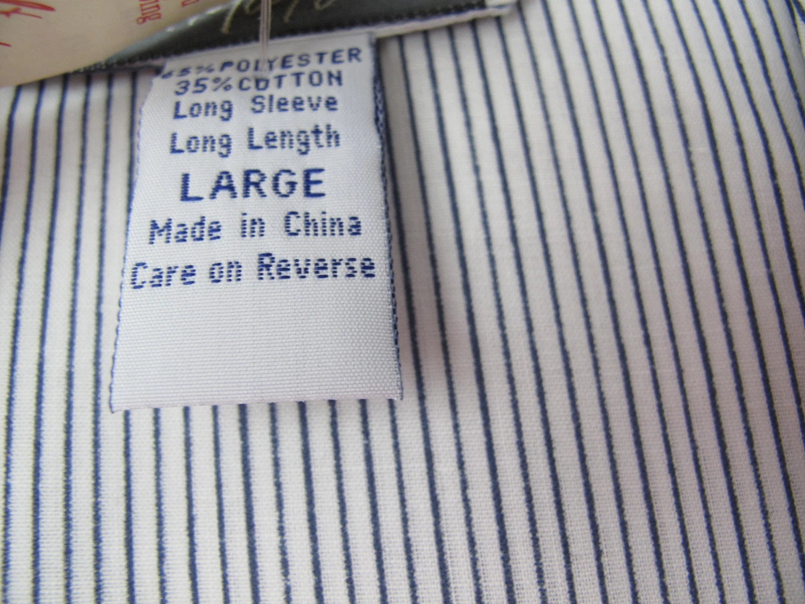 Lord & Taylor Men's Pajamas Size L NEW Long Sleeve and Leg Cotton Poly