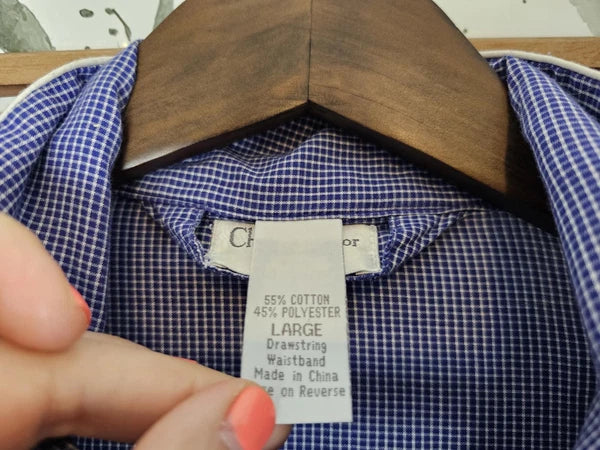 Christian Dior Pajamas Blue Mens Size L Set