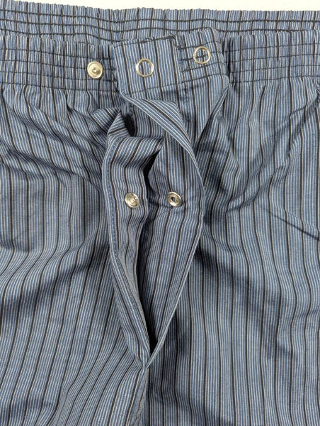 Harbor Bay - Men's - Blue Black Stripe Pajama Set - Size: 1xlt
