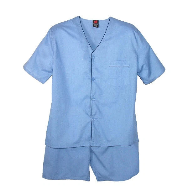 Hanes Men's Short Sleeve Short Leg Classics Woven Pajama Set Small
