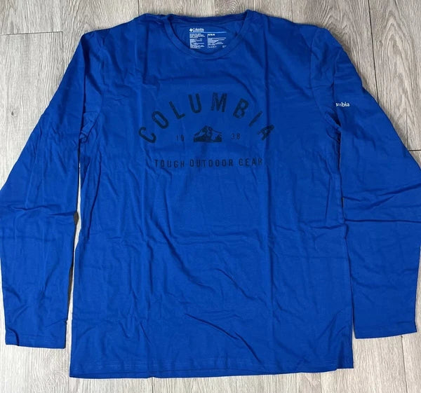Columbia Mens Blue Pajama Set - Pants & Shirt - NWT Size Medium Papa Bear