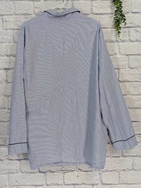 CLASSIC LOT 4!😍Vtg Brooks Brothers L/XL Striped Pajama Set Mens Button Piping