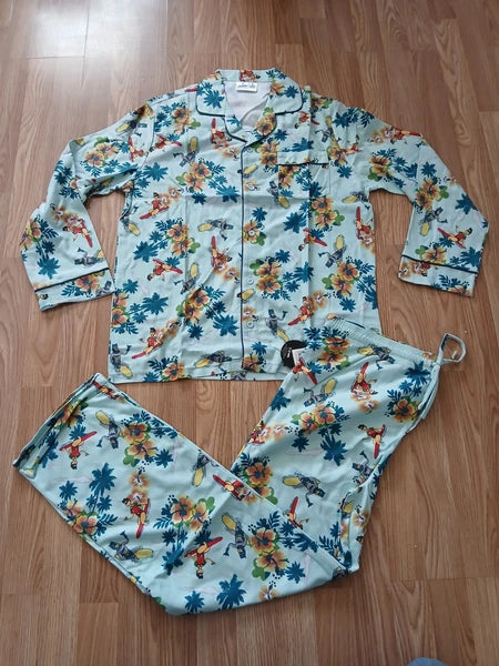 Batman with Hawaiian Print Men's Pajama Set, Size L, New with Tags