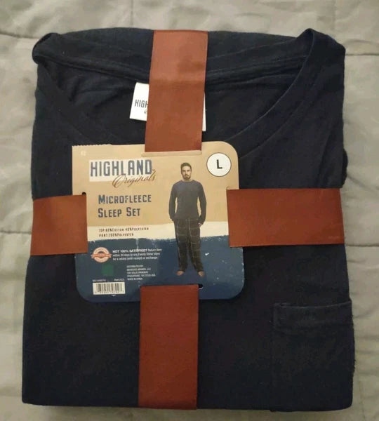Highland Microfleece Sleep Set Men's Large NWT