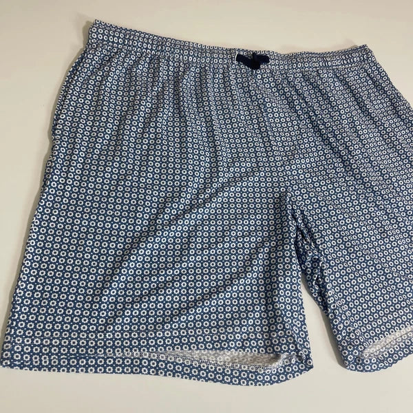 Club Room Men's Blue Cotton Short Sleeve Stretch Shirt Pajama Set XXL