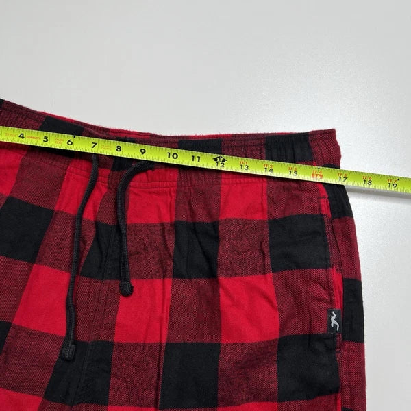 Hollister Mens Pajama Set - Pants and T-Shirt - Red, Black - Size L
