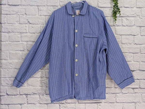 CLASSIC LOT 4!😍Vtg Brooks Brothers L/XL Striped Pajama Set Mens Button Piping