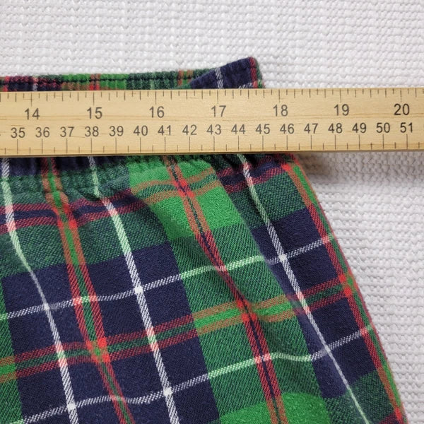 LL Bean Flannel Pajama Sleepwear Set Green Tartan Plaid Mens Size XL-Reg Cotton
