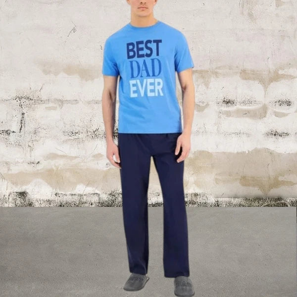 Club Room NWT Mens Best Dad Ever Graphic Knit Pajama Gift Set Large